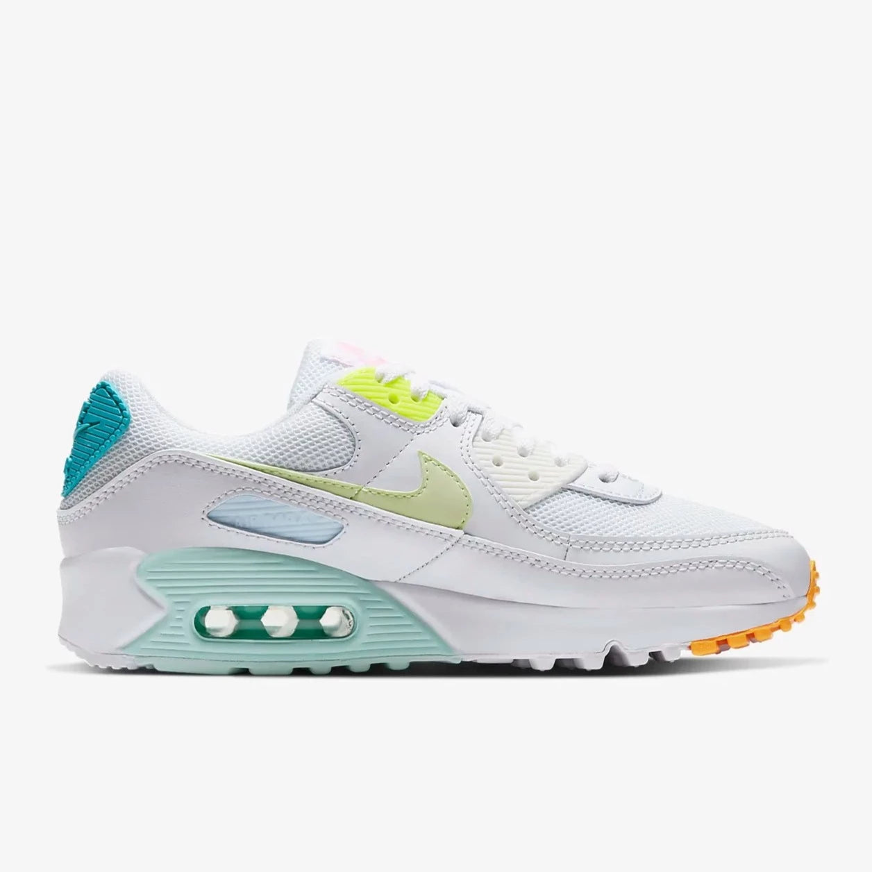 Air Max 90 Women Sz 8.5 (White Aurora) Sale