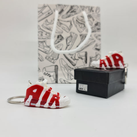 Mini Sneaker Keyring- AJ1 (White/Orange